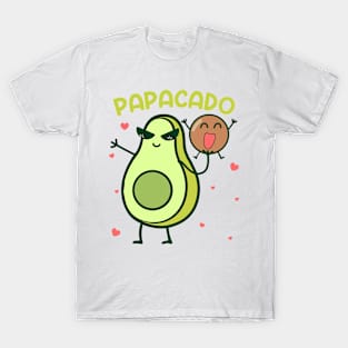 Papacado Pregnancy Announcement Girl Gift For Men Father day T-Shirt